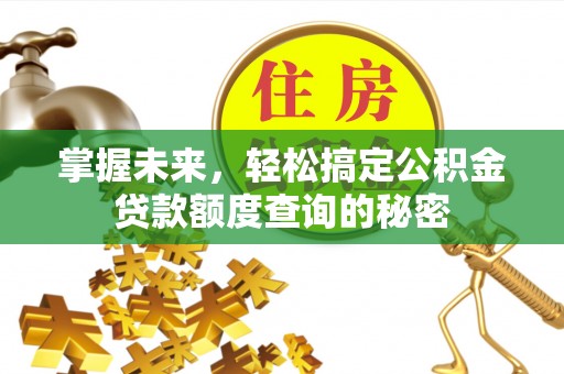 新安掌握未来，轻松搞定公积金贷款额度查询的秘密