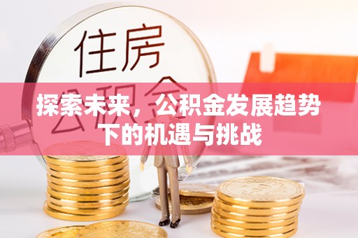 新安探索未来，公积金发展趋势下的机遇与挑战