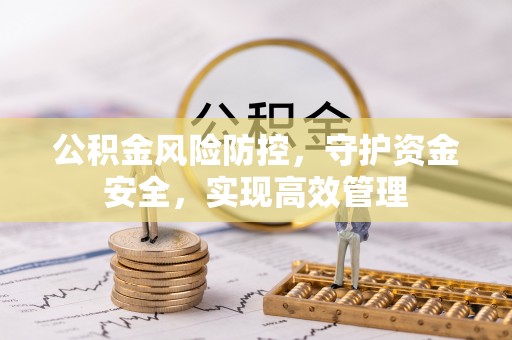 新安公积金风险防控，守护资金安全，实现高效管理